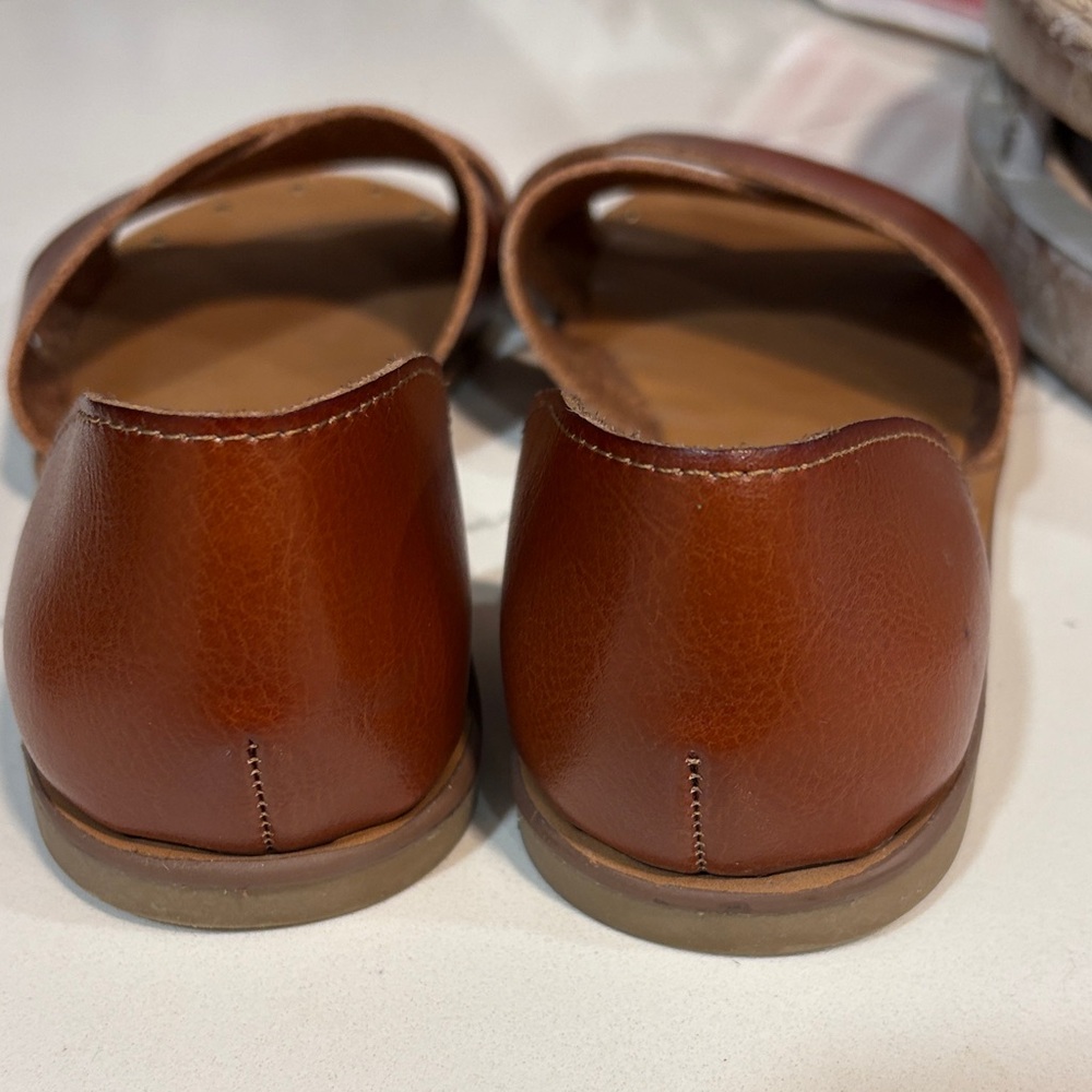Cynthia Rowley Tan Leather Sandals - Picture 4 of 4